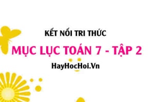 Mục lục SGK Toán 7 tập 2 Kết nối tri thức - Lý thuyết và bài tập Toán 7 tập 2 Kết nối tri thức